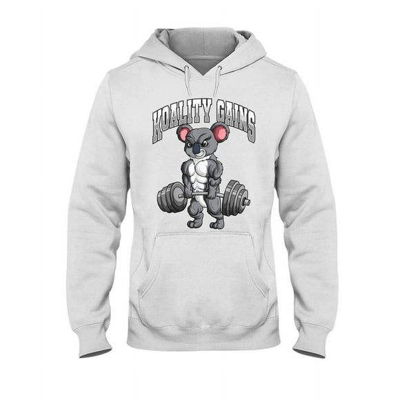 Hoodie Daily, Sport, Weekend, Vacation.Koala Koality Gains Fitness Bodybuilding