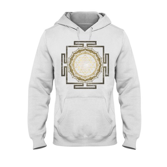 Hoodie Daily, Sport, Weekend, Vacation.Yantra Buddhism Meditation Geometry