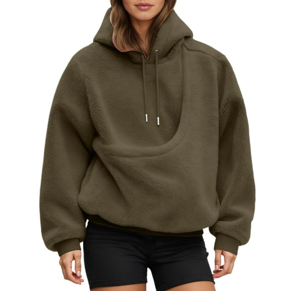 Hoodie with Dog Pouch Hoodie with Dog Pouch,Sweatshirt with Dog Pouch, Oversized Pet Hoodie Carrier Large Pocket Puppy Kitten Dogs Holder Women Hoodie S Bronze