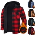 thumbnail image 1 of Hoodie Fall Fashion 2026 Trendy Men Casual Faddish Solid Long Sleeves Button Hooded Outwear Sports Coat Jacket Green Xxxl, 1 of 5