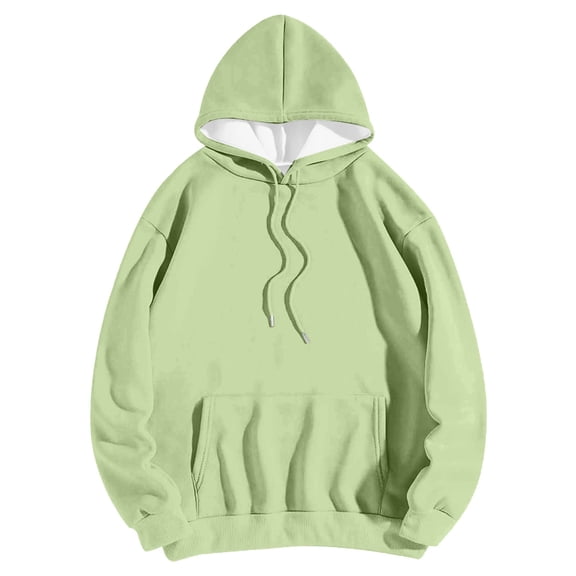 Hoodie For Women Casual Fashion Full Print Pullover Soft Sweatshirt for Street Trendy Loose Fit Tunic Tops Green XXL