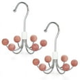 thumbnail image 1 of Hoodie Hangers 2-Pack with 6 Balls, 360°Swivel Purse Hanger, Scarf Hanger, Closet Hooks, Handbag Organizer, Bra Hanger, 1 of 4