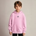 thumbnail image 1 of Hoodie Heart Print Hoodie Casual Long Sleeve Hoodies Winter Clothes Girls Clothes 9-10 Years Boys Girls Fashion, 1 of 8