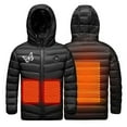 thumbnail image 1 of Hoodie Heated Jacket for Kids Windproof Warm Electric Heated Vest Winter Ski Coats USB Charging Heating Down Jacket, 1 of 6