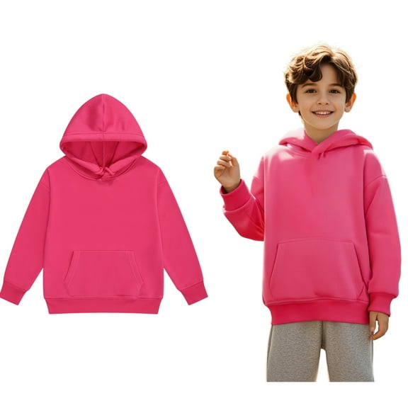 Hoodie Kids Red Hoodie Casual Long Sleeve Hoodies Fall Winter Clothes 2-3 Years Old Boy Clothes Boys Girls Fashion