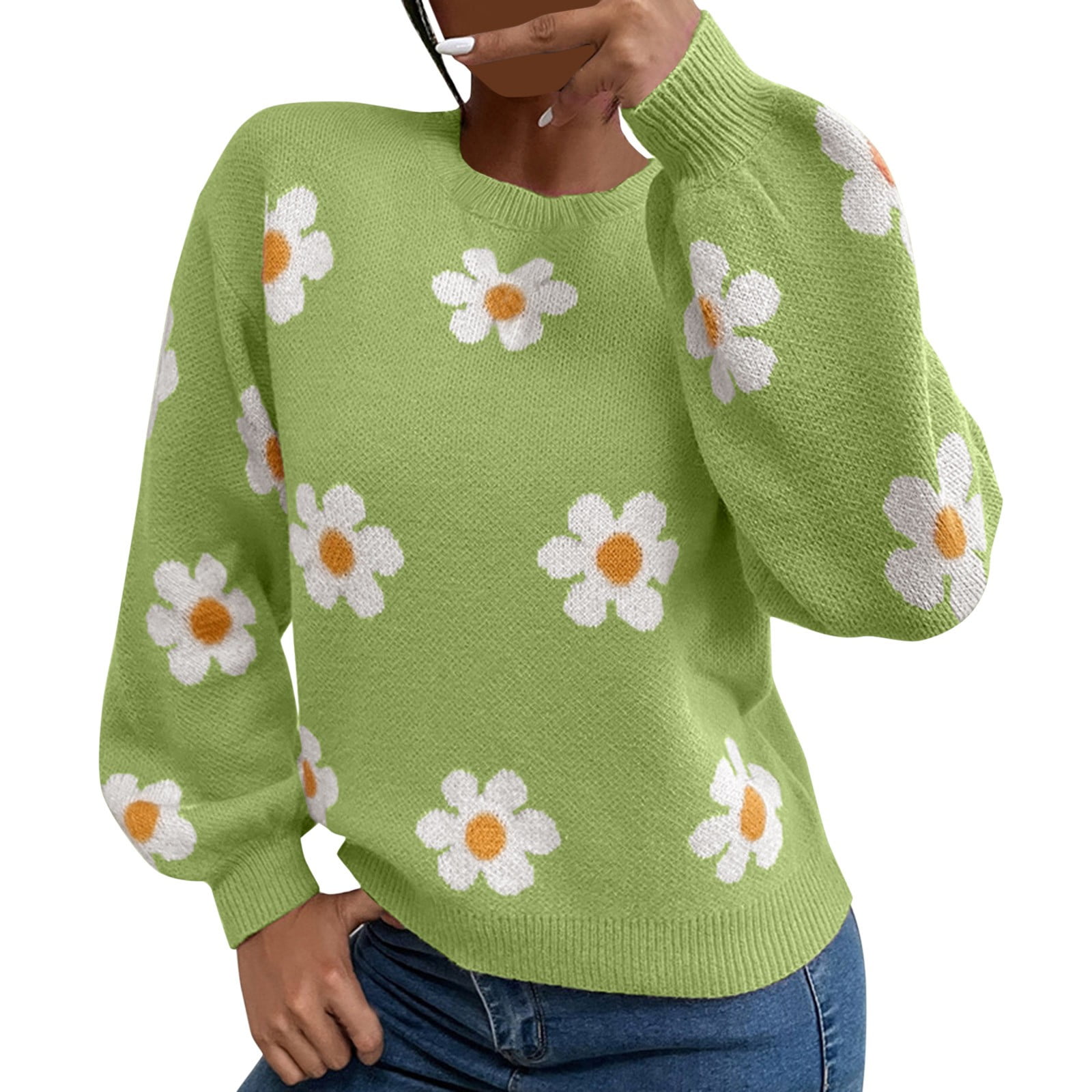 Womens jacquard knitted jumper – Newbie