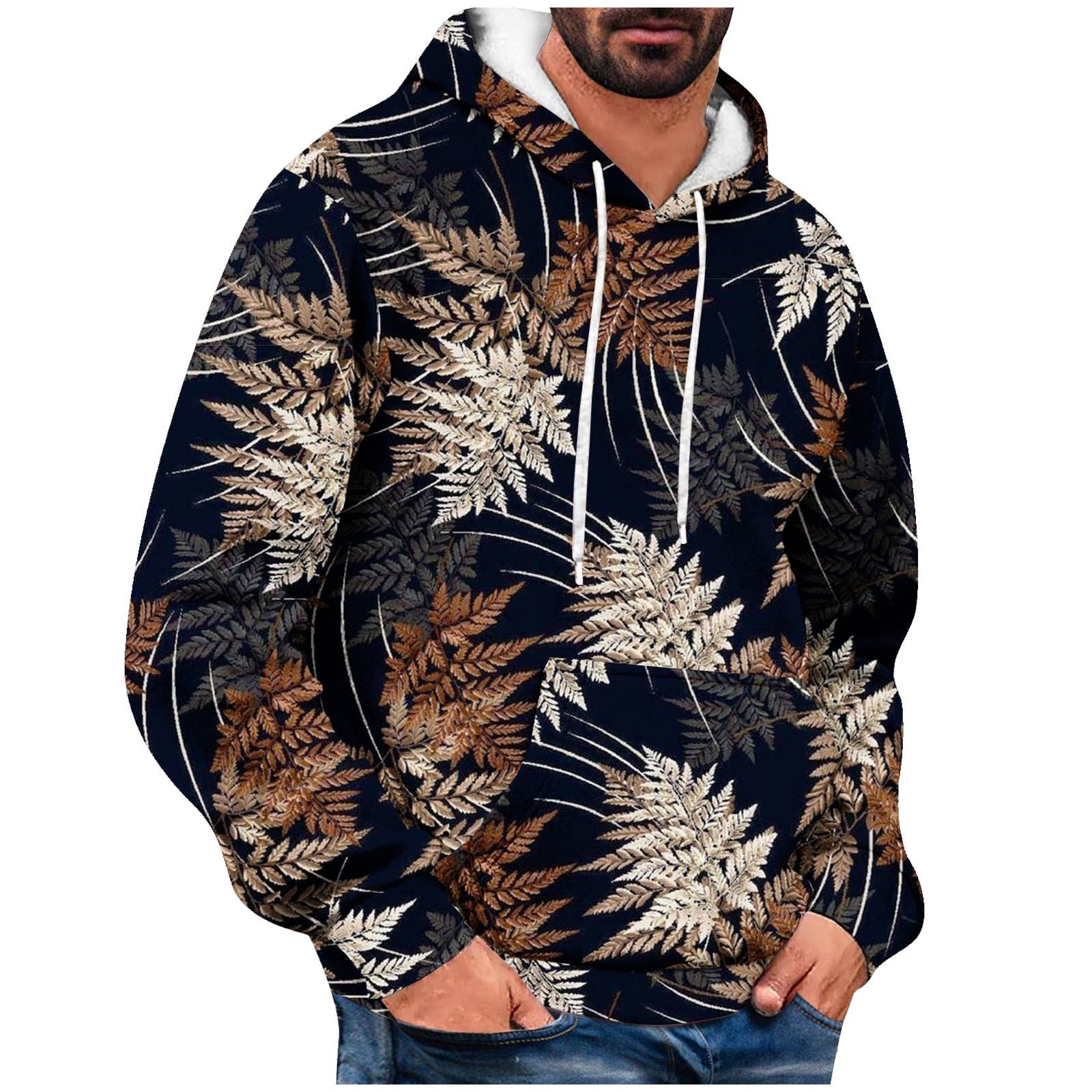 Hoodie Men Long Sleeve Hoodie Light Weight Hoodies Men Comfort Sweatshirt Mens Sweatshirt with Pockets Fashion Men Hoodie Hooded Drawstring Tops Sweatshirt Walmart