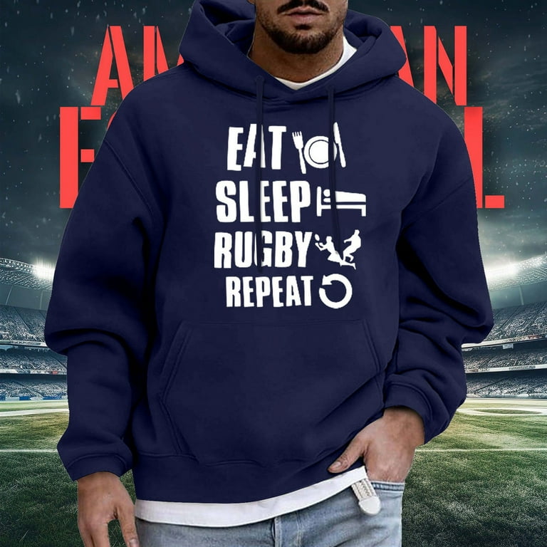 Rugby hoodie mens hot sale