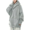 thumbnail image 1 of Hoodie Mens Shirts Hooded Drawstring Adjustable Shirt Fashionable Men's Casual Solid Color Long Sleeved Hooded Sweatshirt Everyday,Streetwear,Outdoor Sports Clothing Shirts For Men, 1 of 6
