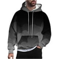 thumbnail image 1 of Hoodie Mens Shirts Hooded Drawstring Adjustable Shirt Men Casual Fashion Hooded Sweatshirts Round Neck Print Pullover Long Sleeve Sweatshirt Everyday,Streetwear,Outdoor Sports Clothing Shirts For Men, 1 of 5