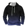 thumbnail image 1 of Hoodie Mens Shirts Hooded Drawstring Adjustable Shirt Men Fashion Pockets Long Sleeve Gradation Printing Hooded Sweatshirts Blouse Everyday,Streetwear,Outdoor Sports Clothing Shirts For Men, 1 of 4