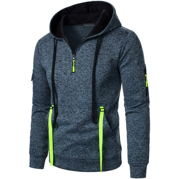 Hoodie Mens Shirts Hooded Drawstring Adjustable Shirt Men's Fall Hooded Drawstring Zipper Multi Pocket Colored Hoodie Casual Hooded Everyday,Streetwear,Outdoor Sports Clothing Shirts For Men