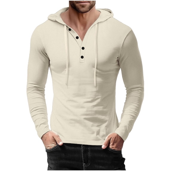 Hoodie Mens Shirts Hooded Drawstring Adjustable Shirt Men's Fashion Casual Sports Slim Loose Hooded Long Sleeve Drawstring Hoodie Everyday,Streetwear,Outdoor Sports Clothing Shirts For Men