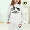 thumbnail image 1 of Hoodie Outfits Fall 2 Pieces Long Sleeve Hoodie And Sweatpants Outfits Athletic Preppy Clothes, 1 of 4