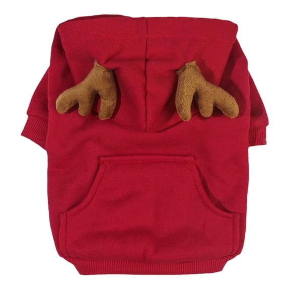 Hoodie Pocket Sweater Cat Red