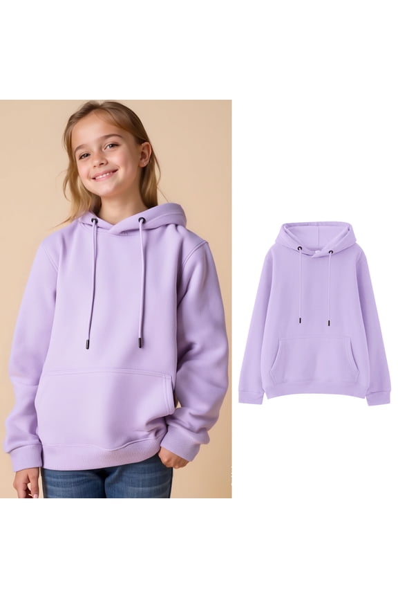 Hoodie Purple Hoodies Long Sleeve Pullover Hoodie Sweatshirt Fall Clothes 2-3 Years Girls Clothes Boys Girls Fashion