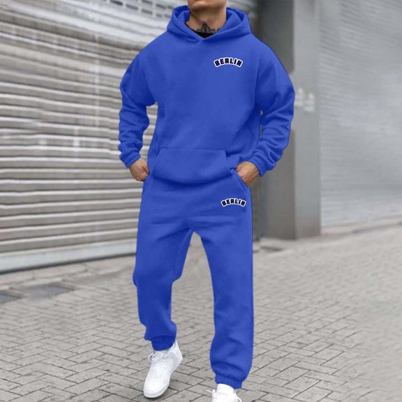 Hoodie Set for Men and Women Autumn and Winter Fashion Casual Letter Printed Sports Long Sleeved Made of Polyester with Comfortable and Breathable Feature