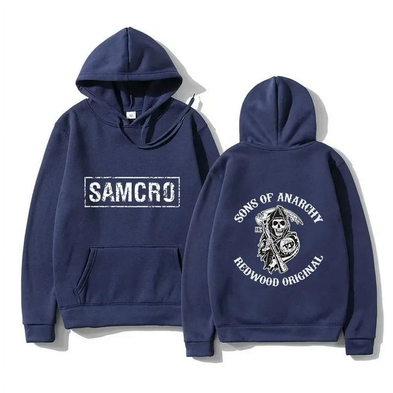 Hoodie Sons of Anarchy SAMCRO Double Sided Print Sweatshirt Men Womnen Fashion Brand Design Pullover Walmart