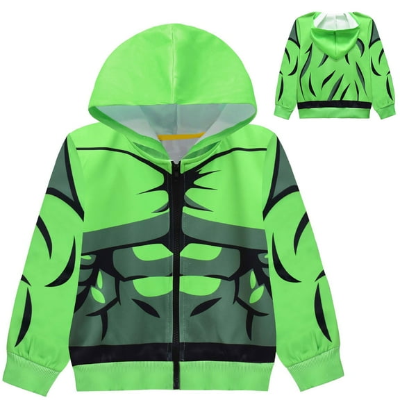 Hoodie Sweatshirt Coat for Kids Spider Zipper Pullover with Pockets 8-9Y