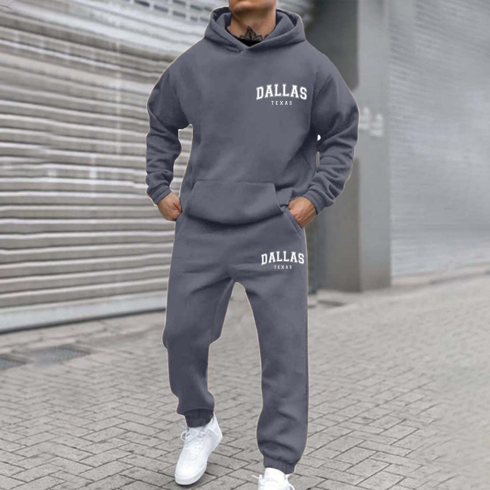 Hoodie Sweatshirt and Jogging Sweatpants Suit Mens Piece Outfits - Main Image