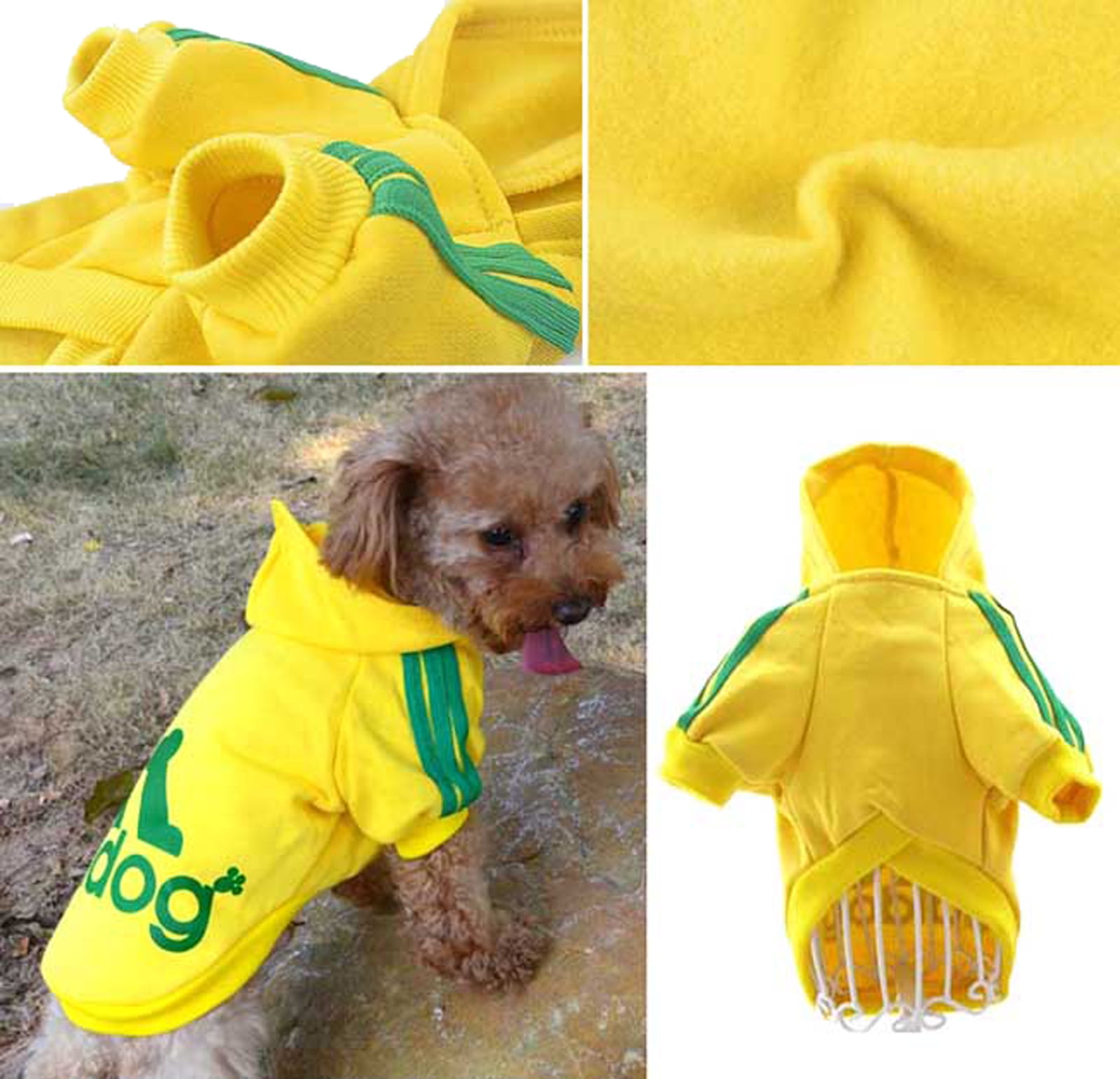 Hoodie Warm Dog Puppy Cat Sweatshirts Coat Clothes, Fit Pet Weight 2
