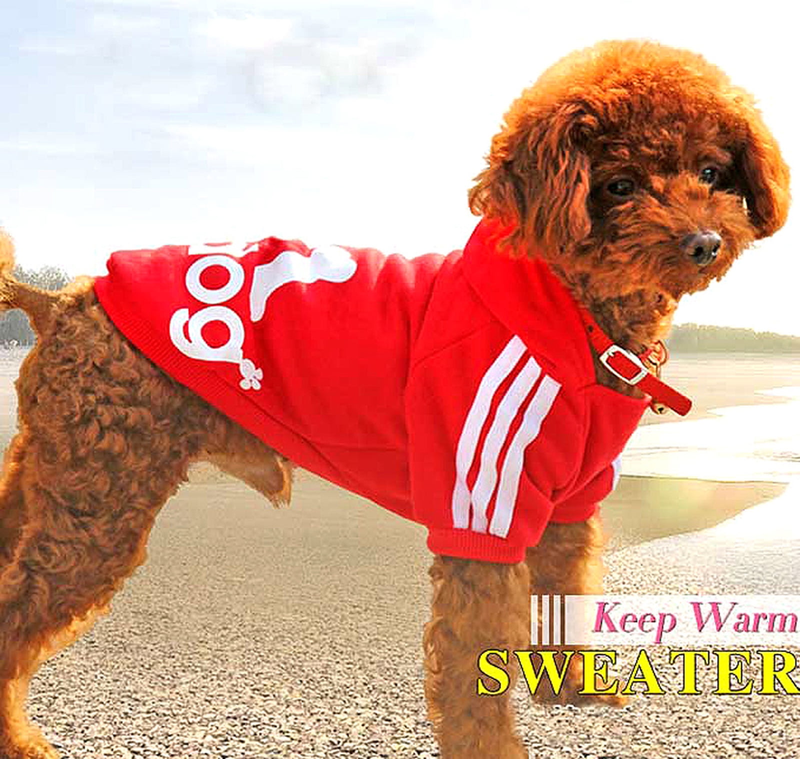 Hoodie Warm Dog Puppy Cat Sweatshirts Coat Clothes, Fit Pet Weight 2