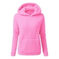 thumbnail image 1 of Hoodie Woman Pink Hoodie Long Sleeve Casual Pullover Hoodie Womens Soft Sweatshirt M, 1 of 3