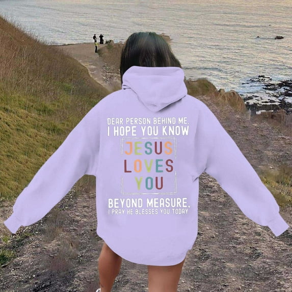 Hoodie For Women With Biblical Verses Oversized Long Sleeve Sweatshirt For Girls Stylish Based Apparel Zip up Winter Hoodie Women Zip up Women Zip Hoodie Dress Softy Sweat Shirt Snap Front Hoodie