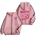 thumbnail image 1 of Hoodie Women Cute Fall Oversized Hooded Long Sleeve Puff Drop Shoulder Hoody Graphic Cotton Hoodies Sweatshirts(Pink,XXL), 1 of 5
