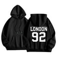 thumbnail image 1 of Hoodie Women Neck Quarter Zip Casual Winter Wear Women's Casual Hooded Sweatshirt Long Sleeve Pullover Hoodie With Print For Daily Wear In Spring Fall Winter Basic Style, 1 of 2