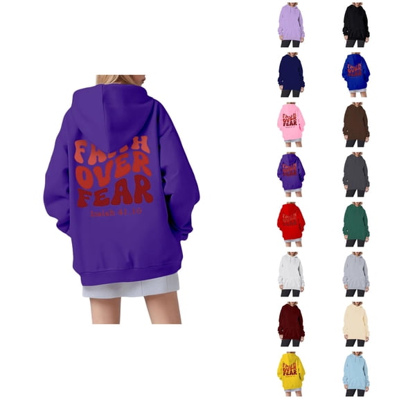 Hoodie Women Oversized Cropped Casual Sweatshirt Lightweight Zip Up Women's Loose Fit Letter Print Pullover For Daily Wear Vacation Spring Winter Comfortable Soft