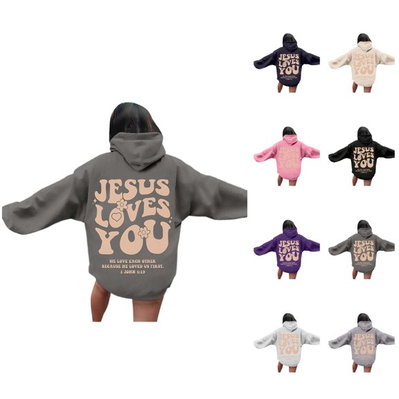 Hoodie Women Oversized Hoodie Womens Sweatshirt Casual Cropped Lightweight Zip Up Unisex Letter Print Hooded Zip Up Sweatshirt | Streetwear Loose Fit Pullover Hoodie