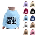 thumbnail image 1 of Hoodie Women Oversized Hoodie Womens Sweatshirt Lightweight Zip Up Casual Outfit Women Long Sleeve Letter Printed Hoodie Loose Oversize Sweatshirts Pullover Sweatshirts Top Blouse, 1 of 6