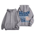 thumbnail image 1 of Hoodie Women Trendy Winter Comfy Hooded Long Sleeve Batwing Drop Shoulder Drawstring Floral Leisure Cotton Sweatshirt Sweatshirts(Grey,M), 1 of 4