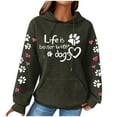 thumbnail image 1 of Hoodie for Women Ugly Christmas Sweater Winter Sweaters Clearance Womens Crewneck Sweatshirt Long Sleeve T Shirt Fashionable Women's Printed Pullover Round Neck Top, 1 of 4
