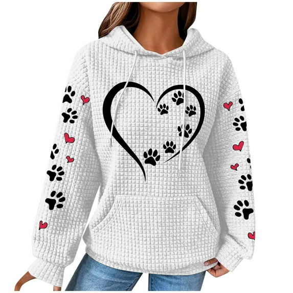 Hoodie for Women Ugly Christmas Sweaters 2024 Clearance Womens Crewneck Sweatshirt Womens Long Sleeve Tops Fashionable Women's Printed Pullover Round Neck Top