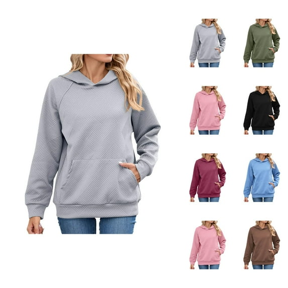Hoodie Womens Hoodie Oversized Sweatshirt Casual Lightweight Zip Up Hoodie Outfit Women's Hoodies Sweatshirts Comfortable Lightweight Casual Long Sleeve Pocket Pullover For Everyday Wear
