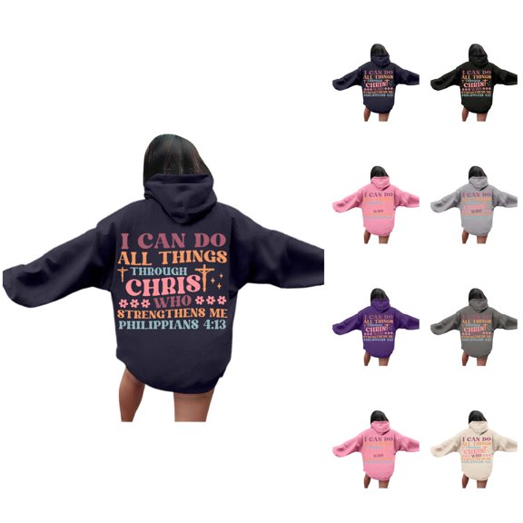 Hoodie Womens Sweatshirt Oversized Hoodie Women Casual Daily Wear Lightweight Zip Unisex Letter Print Hooded Zip Up Sweatshirt | Streetwear Loose Fit Pullover Hoodie