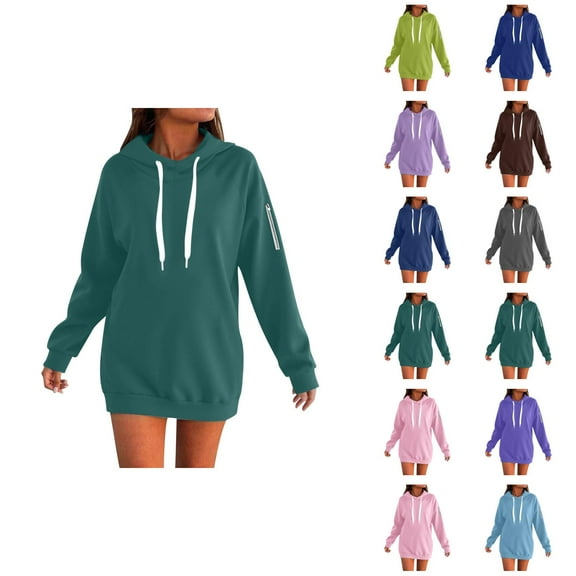 Hoodie Womens Sweatshirt Oversized Hoodie Women Cropped Lightweight Zip Up Outfit Women's Zip Up Hoodie Soft Long Sleeve Casual Pullover Warm Winter Sweatshirt With Pockets Comfortable Loungewear