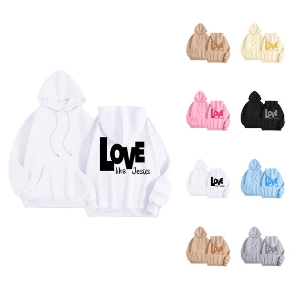 Hoodie Womens Sweatshirt Oversized Women Casual Lightweight Daily Wear Zip Hooded Long Sleeve Graphic Print Pullover For Men Comfortable Everyday Spring Fall Fashion