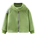thumbnail image 1 of Hoodie for Girls 7-8 Winter Warm Children's Solid Color Coat Boys and Girls Western Style Hoodie Hooded Cardigan Jacket Z0G-Green, 18-24 Months, 1 of 7