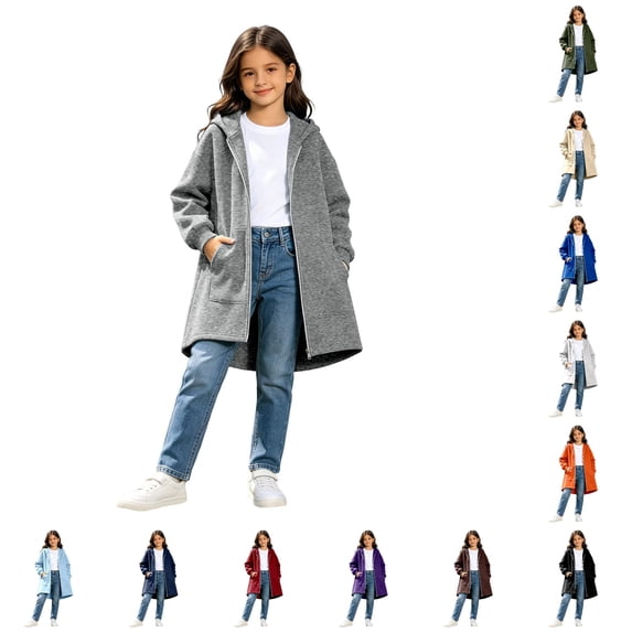 Hoodie for Girls Long Sleeve Athletic Breathable Sweatshirt with Pockets Cute Clothes