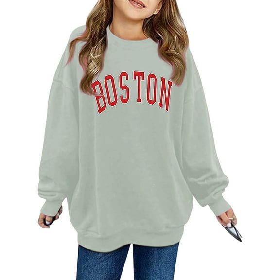 Girls Fashion Zip Up Hoodie Printed Crew Neck Long Sleeved Hoodie For Girls