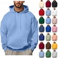thumbnail image 1 of Hoodie for Man Casual Fashionable Long Sleeved Hooded Pocket Top Long Sleeve Hooded Pullover Sweatshirts Blouse, 1 of 5