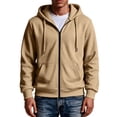 thumbnail image 1 of Hoodie for Man Casual Fashionable Long Sleeved Hooded Pocket Top Long Sleeve Zip Up Hooded Sweatshirts, 1 of 6