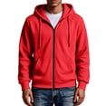 thumbnail image 1 of Hoodie for Man Casual Fashionable Long Sleeved Hooded Pocket Top Long Sleeve Zip Up Hooded Sweatshirts, 1 of 6