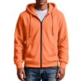 thumbnail image 1 of Hoodie for Man Casual Fashionable Long Sleeved Hooded Pocket Top Long Sleeve Zip Up Hooded Sweatshirts, 1 of 6