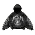 thumbnail image 1 of Hoodie for Men Vintage Inspired Print Lined Long Sleeve Hooded Sweatshirt with Pocket Fall Winter Warm Casual Loose Hoodies for Men Graphic, 1 of 3