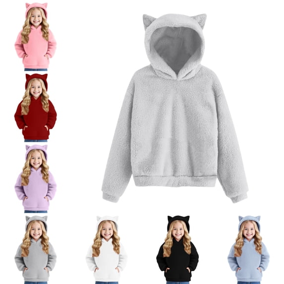 Hoodie for Tween Girl Long Sleeve Oversized Hoodie with Pockets School Clothes