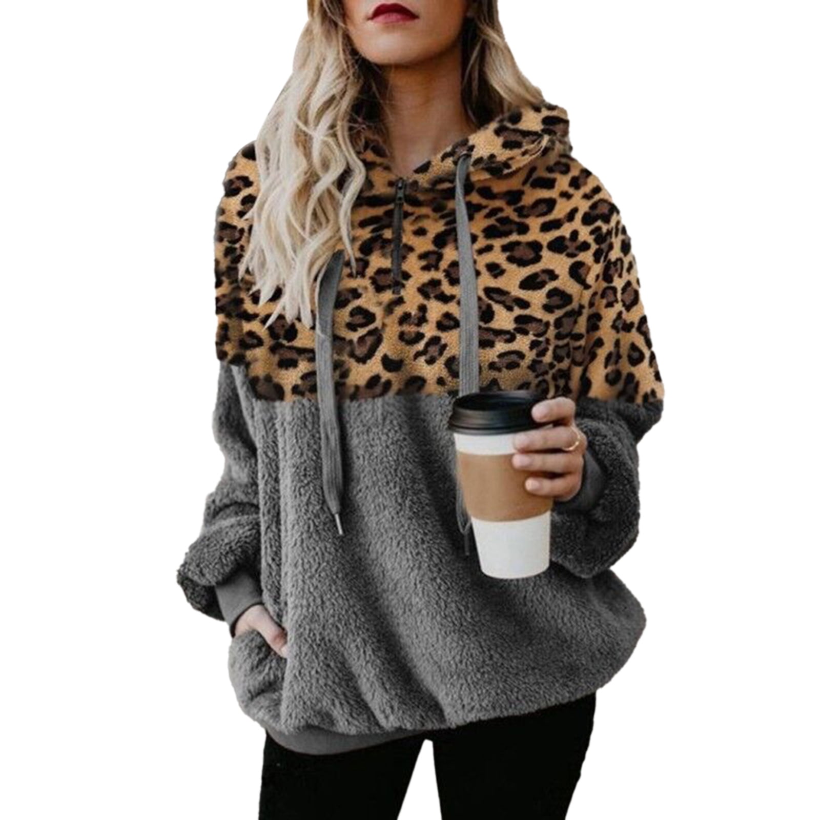 Leopard shop hoodie women's